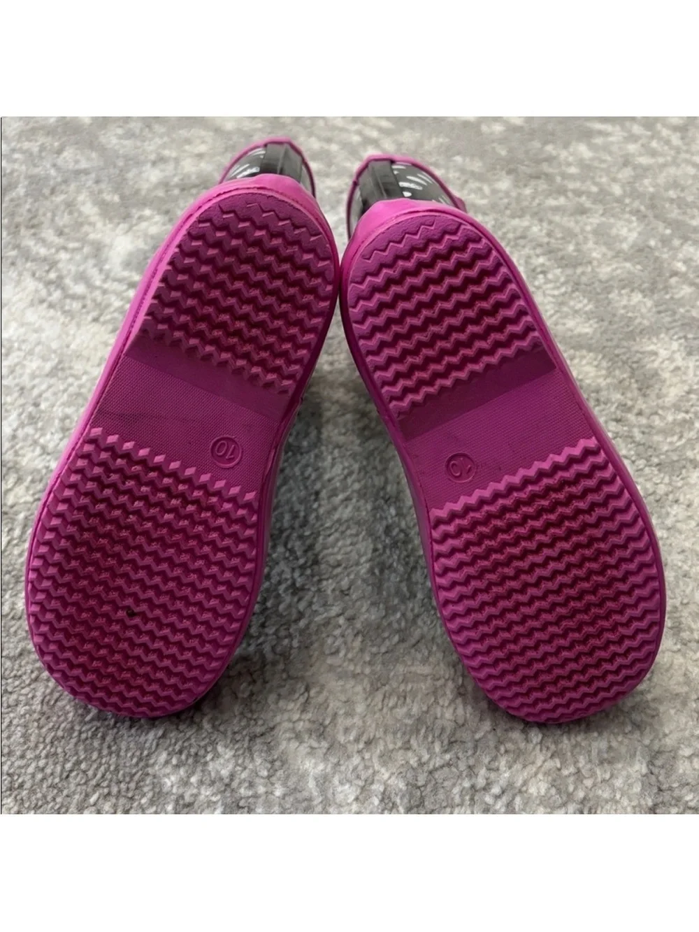 Sanrio Hello Kitty Black Polka Dot Rain Boots with Pink Trim